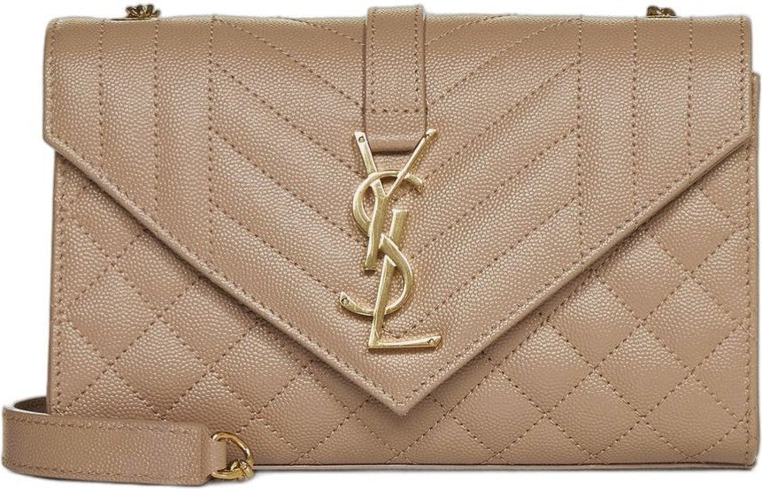 Luxury Saint Laurent Women's Ysl Bo Mng Envel S Grain D.pou in N.nud/N.nud/N.nud | 600195BOW919832