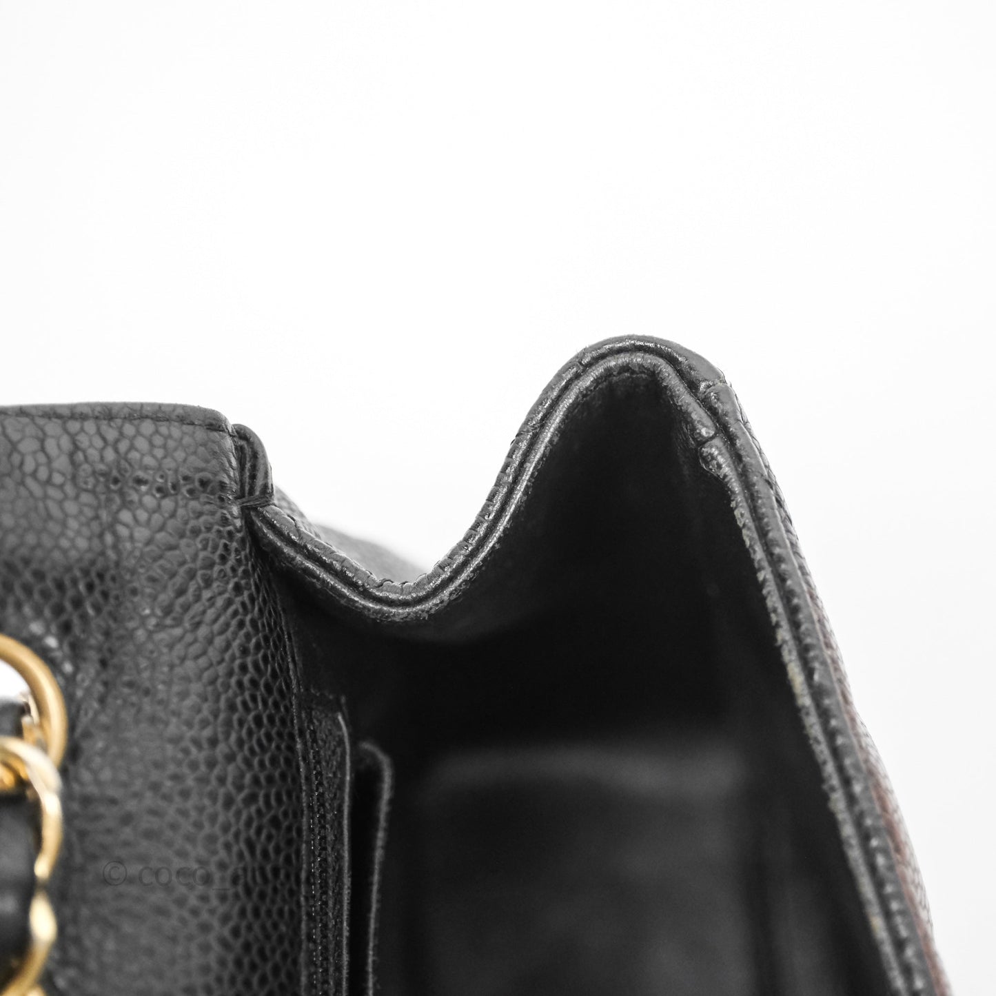 Chanel Jumbo Single Flap Black Caviar Gold Hardware⁣⁣