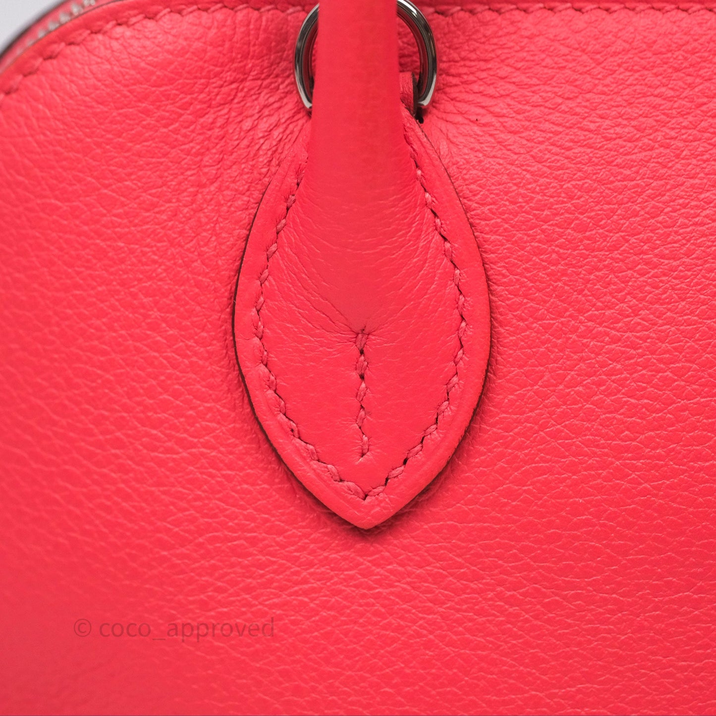 Hermès Bolide Mini 1923 Rose Texas 0E/ Cuivre 6C Evercolor Palladium Hardware