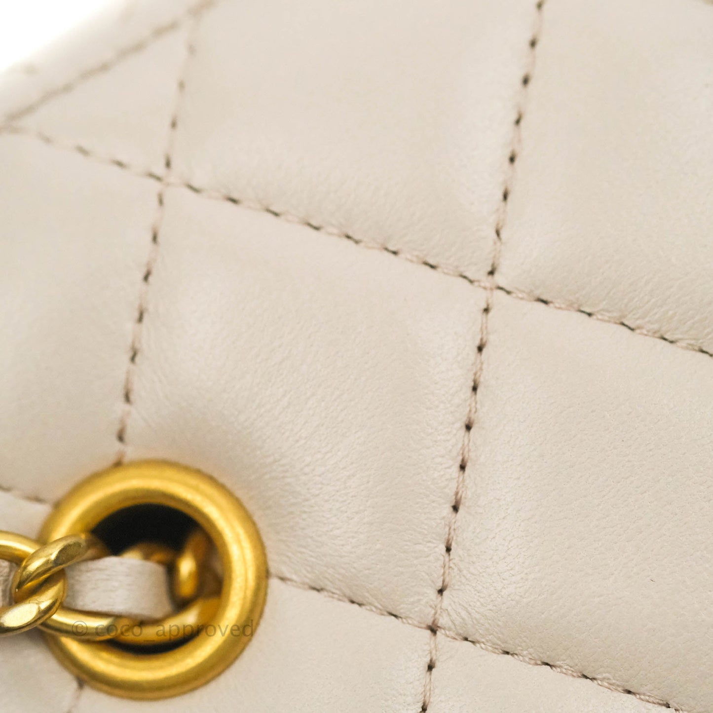 Chanel Classic Mini Pearl Crush Vanity With Chain Lilac Pink Lambskin Aged Gold Hardware