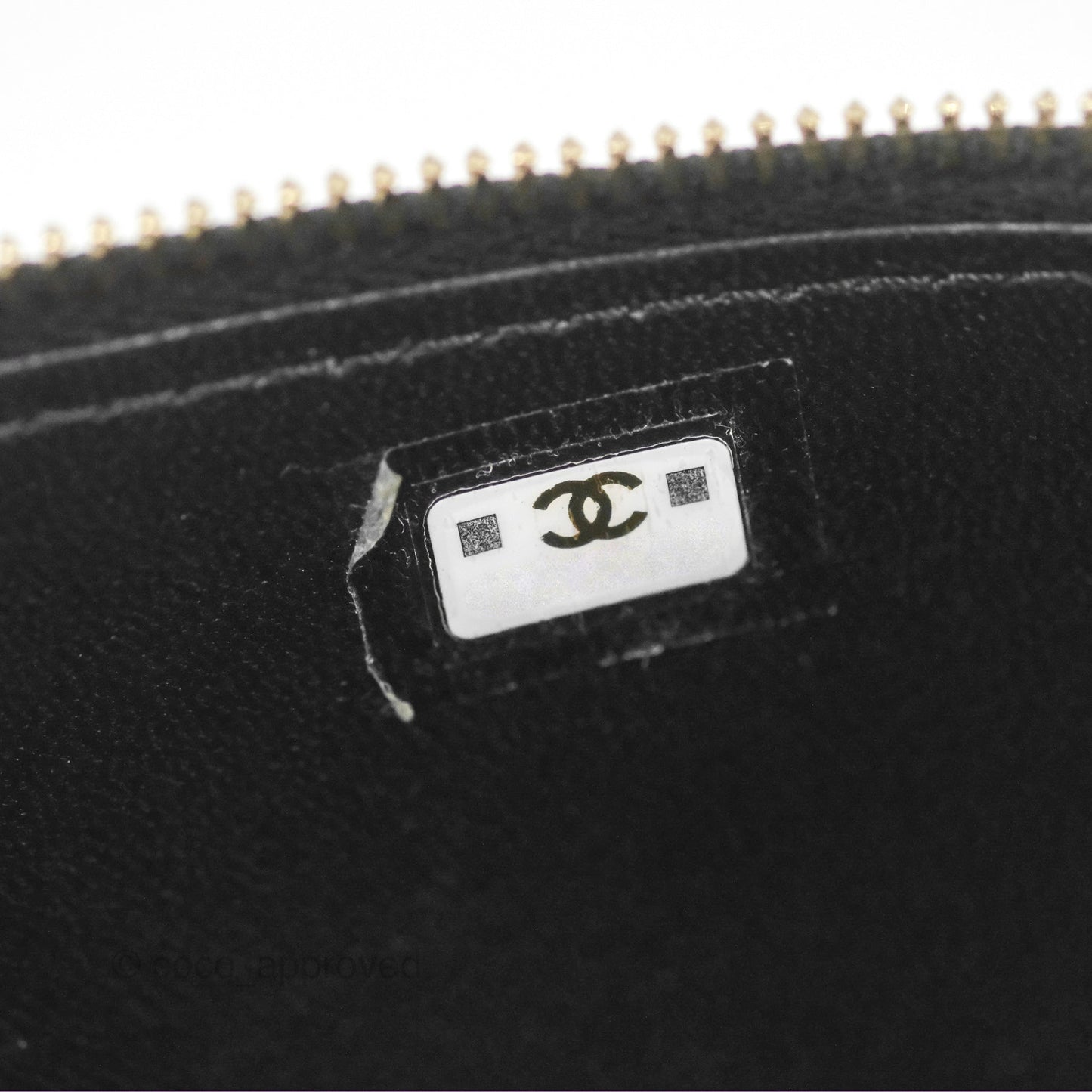 Chanel Vanity Rectangular Metal Top Handle Black Lambskin Aged Gold Hardware 22B