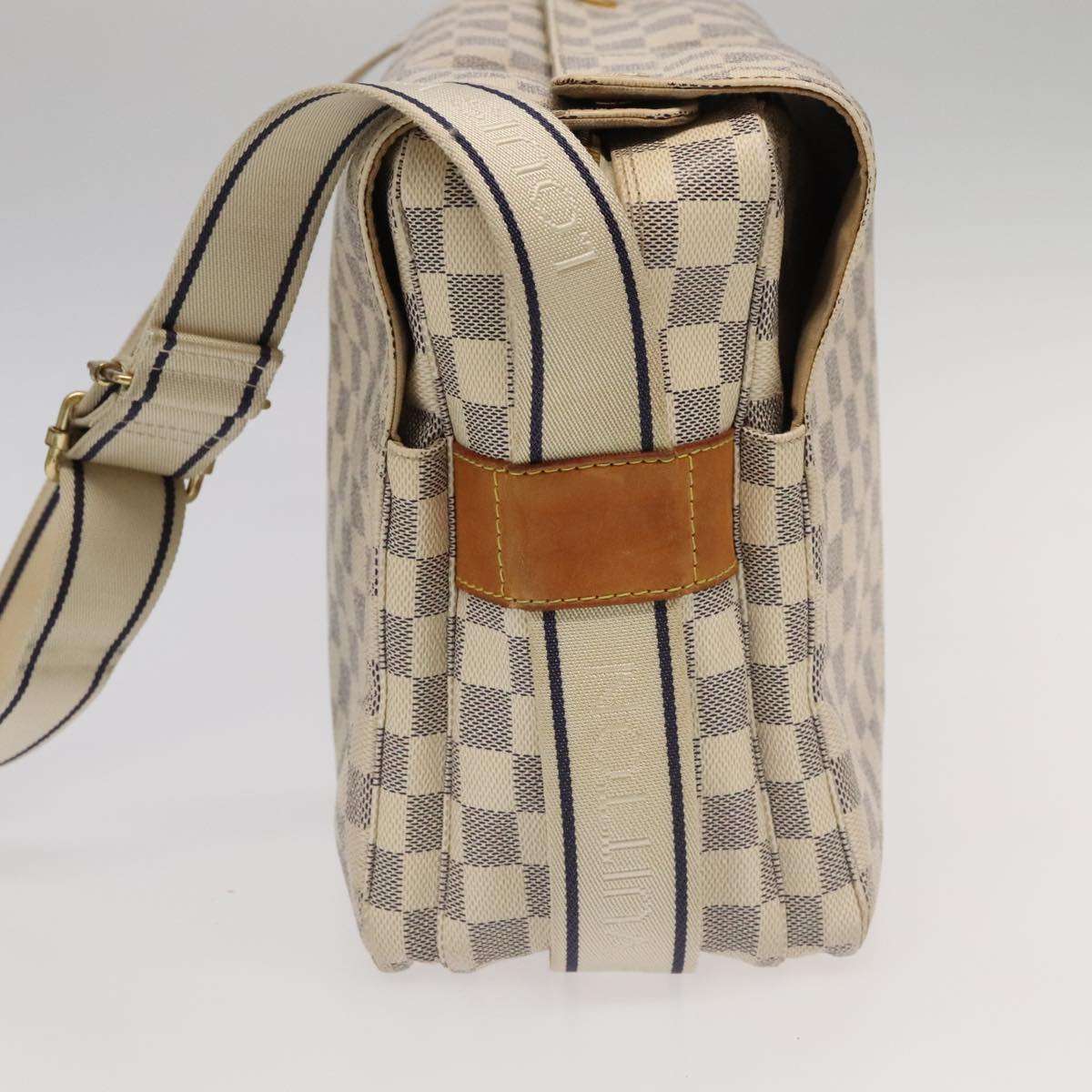LOUIS VUITTON Damier Azur Naviglio Shoulder Bag N51189 LV 94202