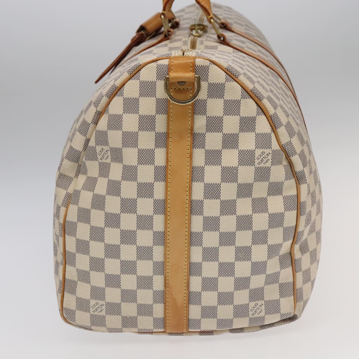 LOUIS VUITTON Damier Azur Keepall Bandouliere 55 Boston Bag N41429 94205