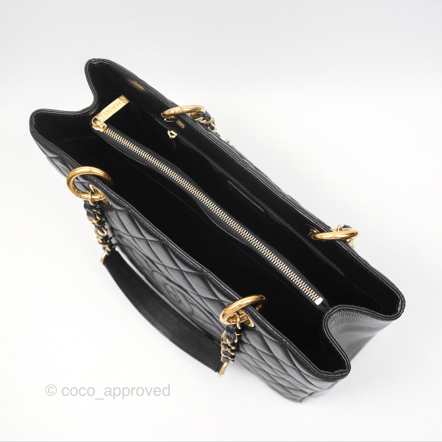 Chanel GST Black Caviar Gold Hardware