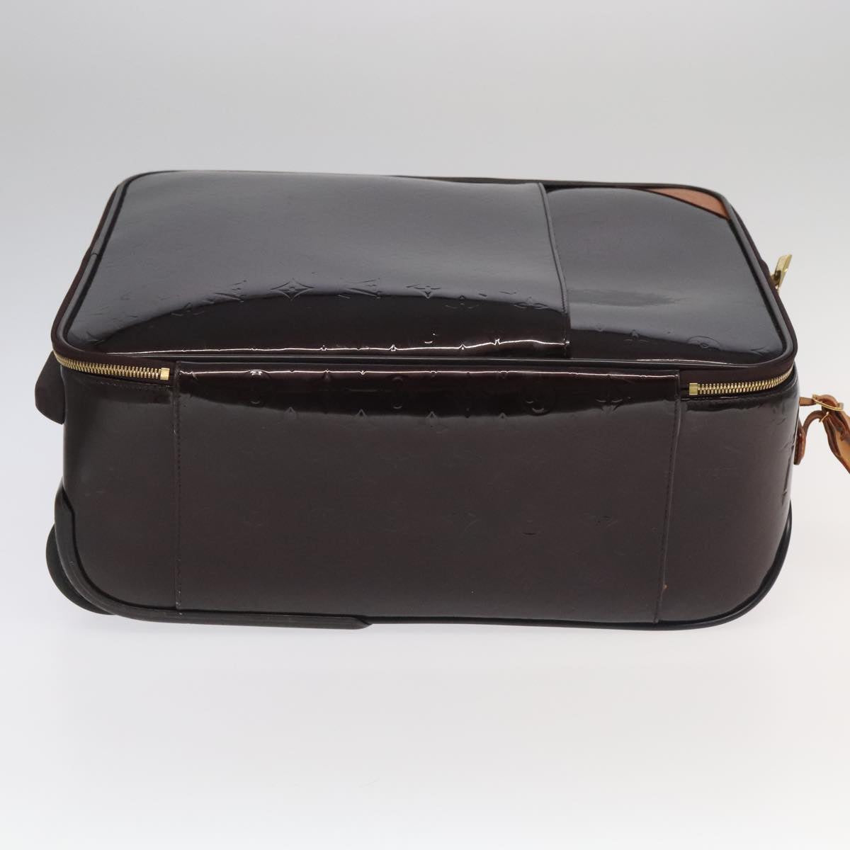 LOUIS VUITTON Monogram Vernis Pegas 45 Suitcase Amarante M91277 LV 94227
