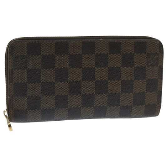 LOUIS VUITTON Damier Ebene Zippy Wallet Long Wallet N41661 LV 94256