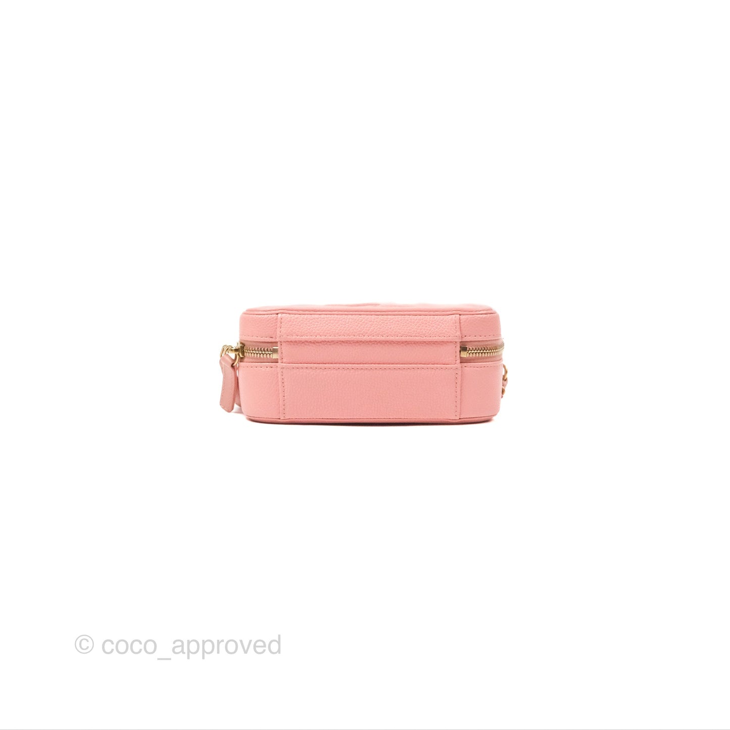 Chanel Quilted Small CC Filigree Vanity Case Dusty Pink Caviar Gold Hardware