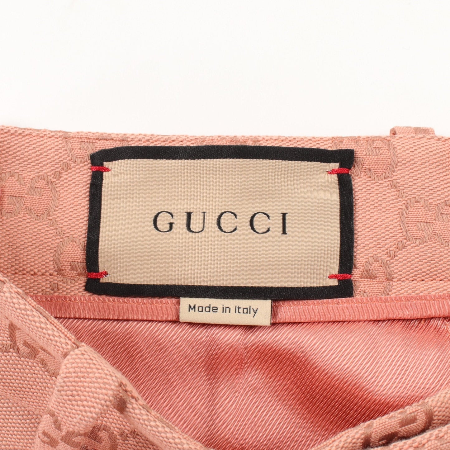 Luxury Gucci Trending 2025 GG pattern Wide pants Cotton Pink
