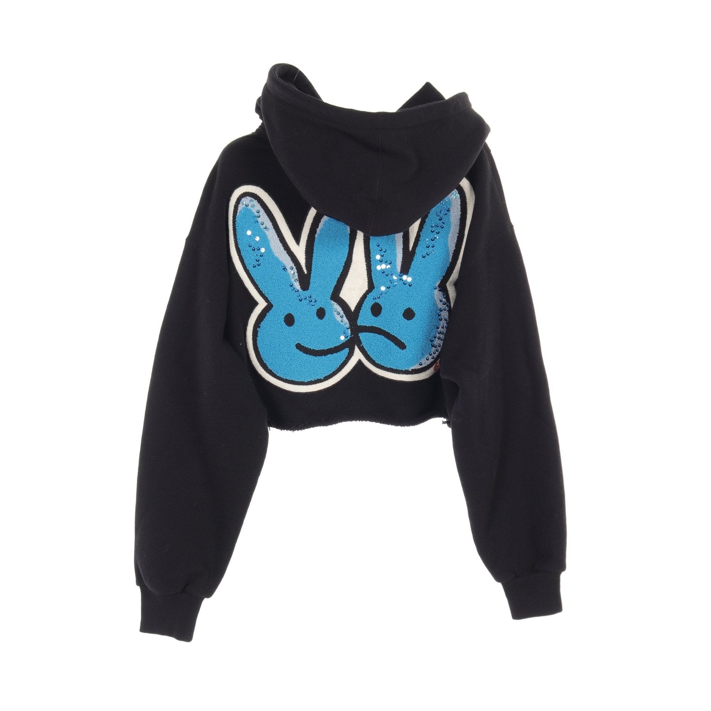 Luxury Gucci Trending 2025 Cropped Pullover hoodie Cotton Black Blue