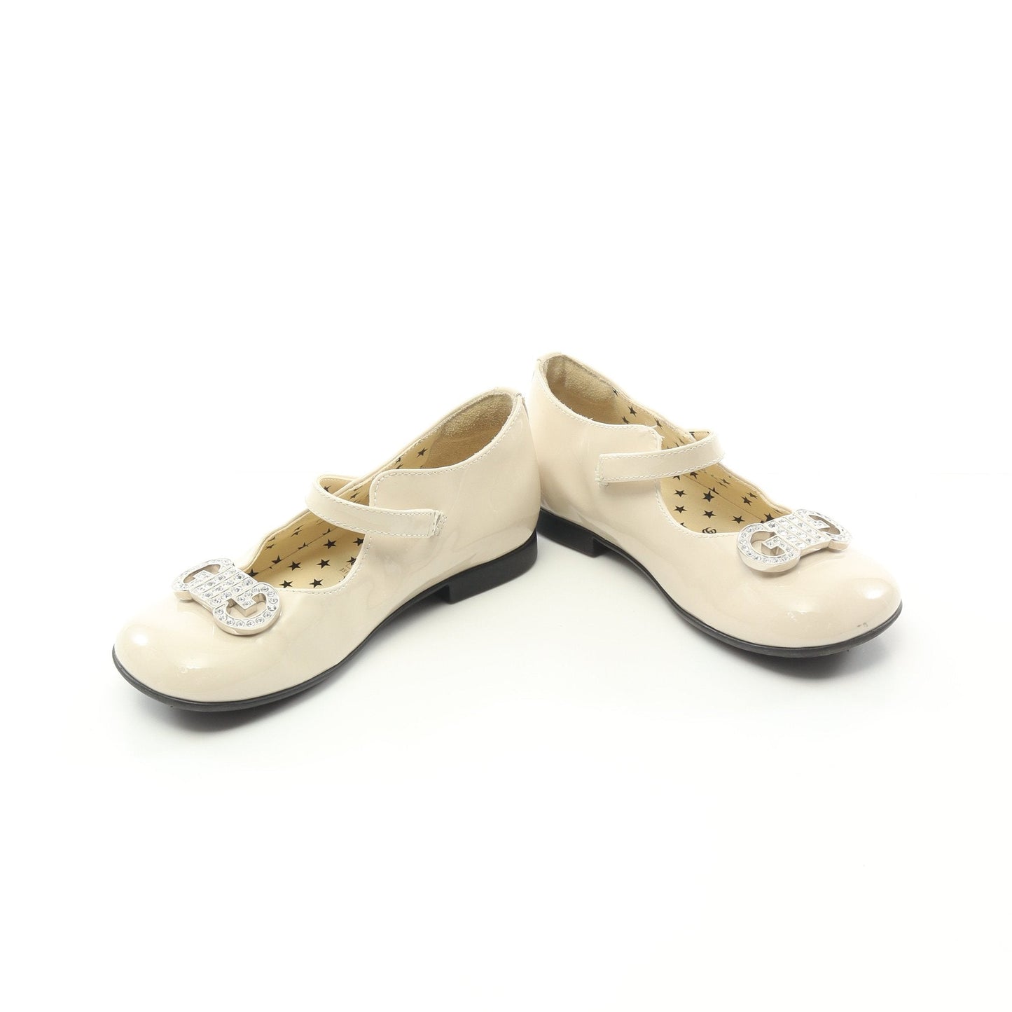 Luxury Gucci Trending 2025 Flat shoes Ballet shoes Patent leather Ivory Kids