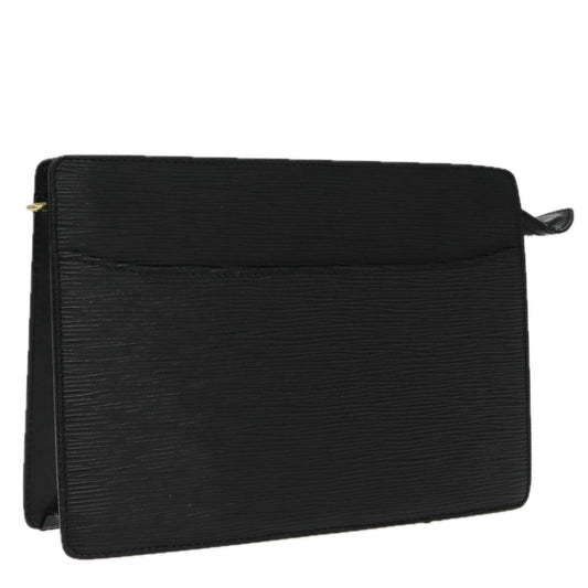 LOUIS VUITTON Epi Pochette Homme Clutch Bag Black Noir M52522 LV 94282