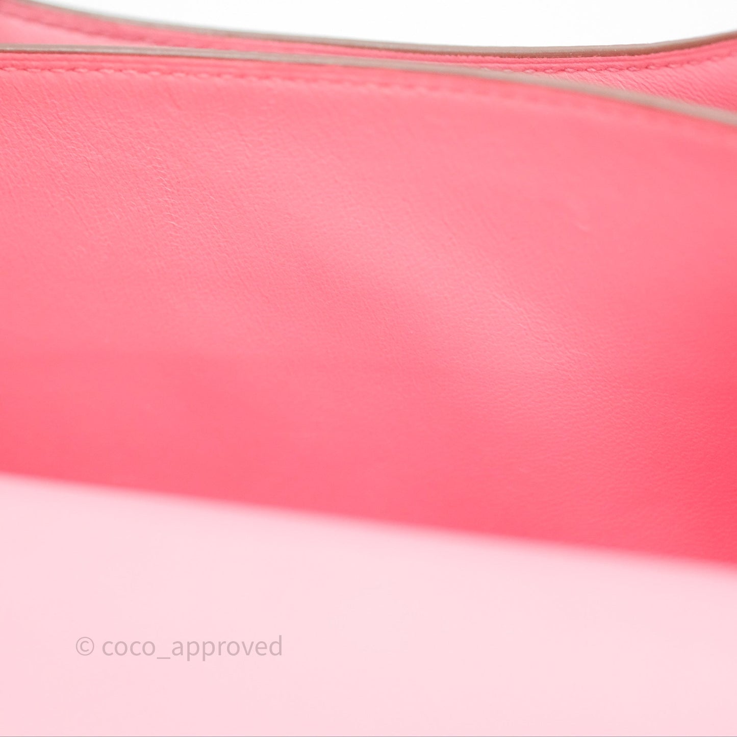 Hermès Constance Mini 18cm Rose d'ete Epsom Palladium Hardware