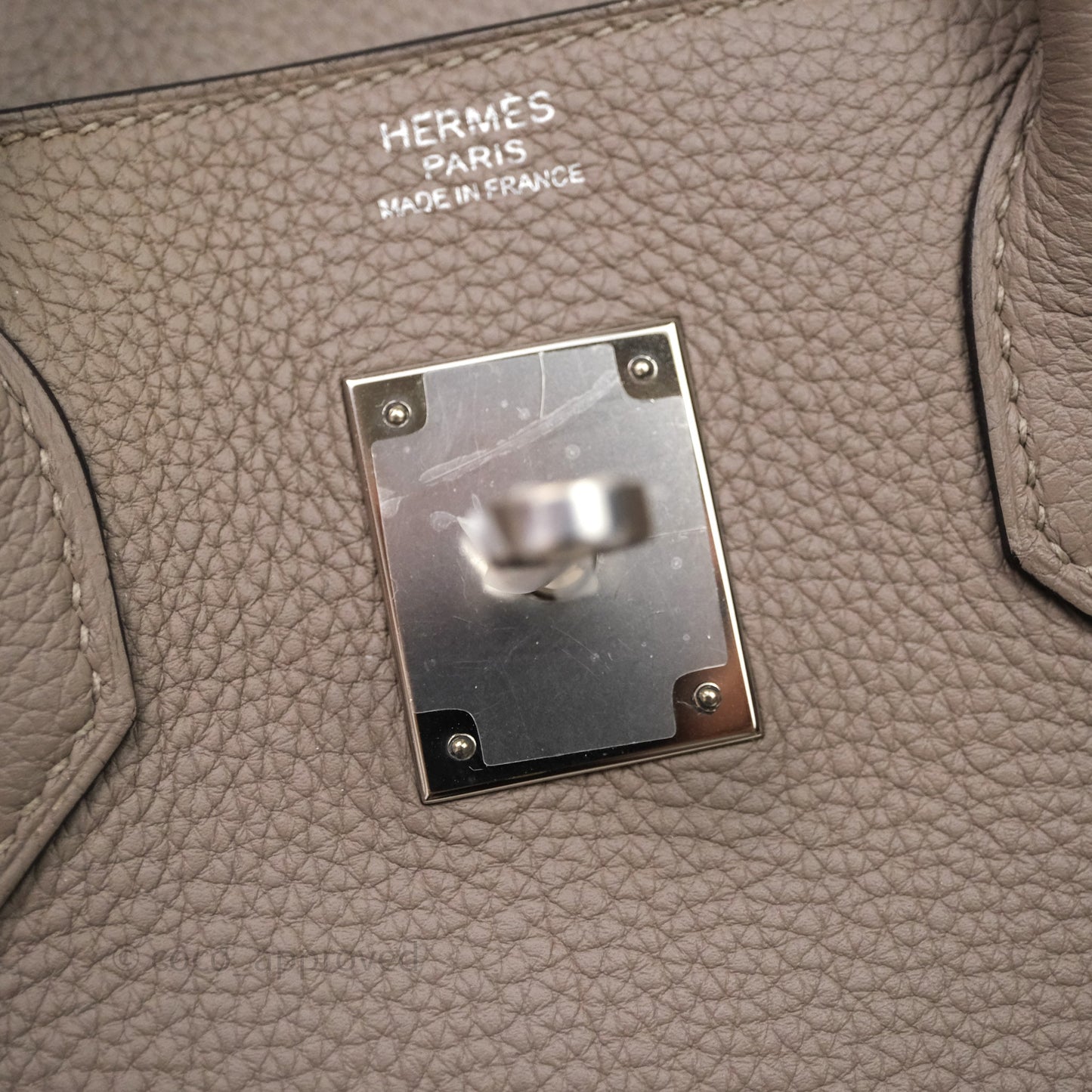 Hermès Birkin 30 Gris Asphalt M8 Togo Palladium Hardware