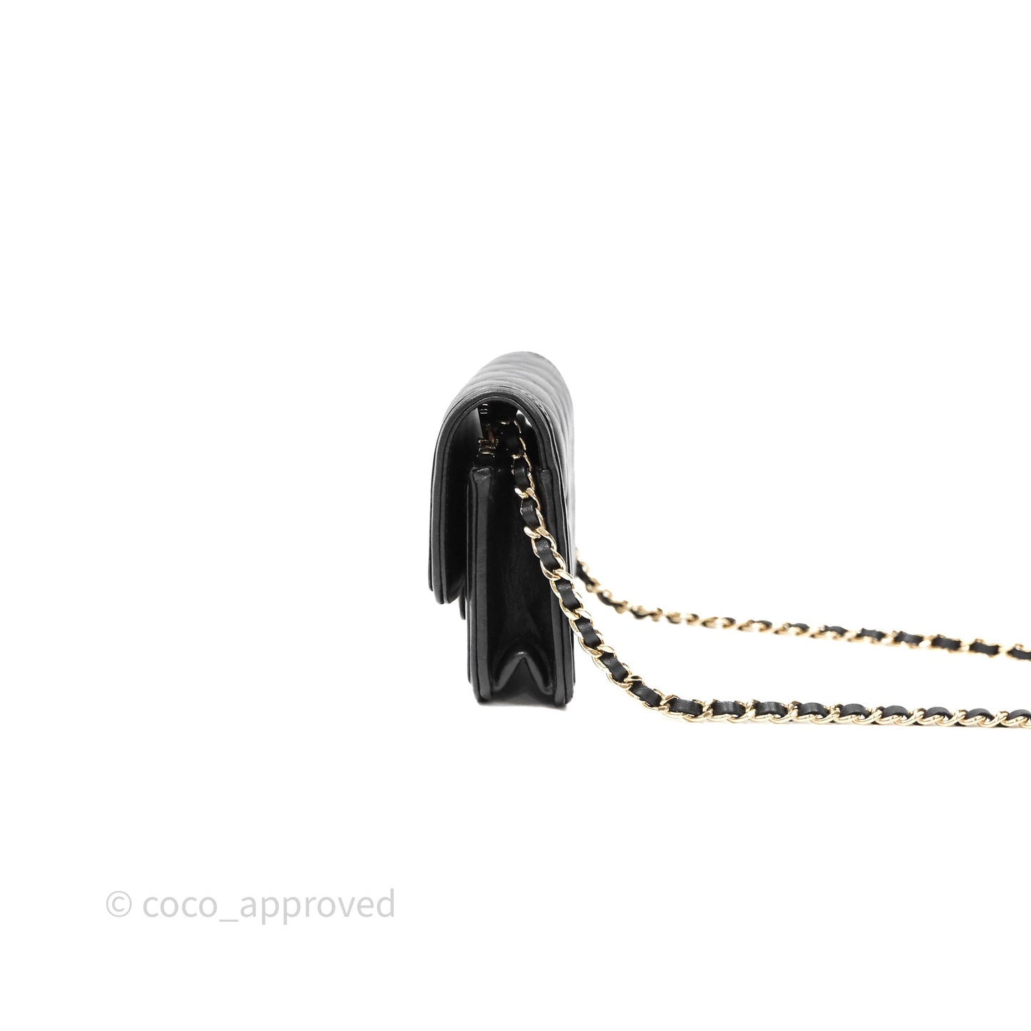 Chanel Mini Flap Bag Black Lambskin Gold Hardware