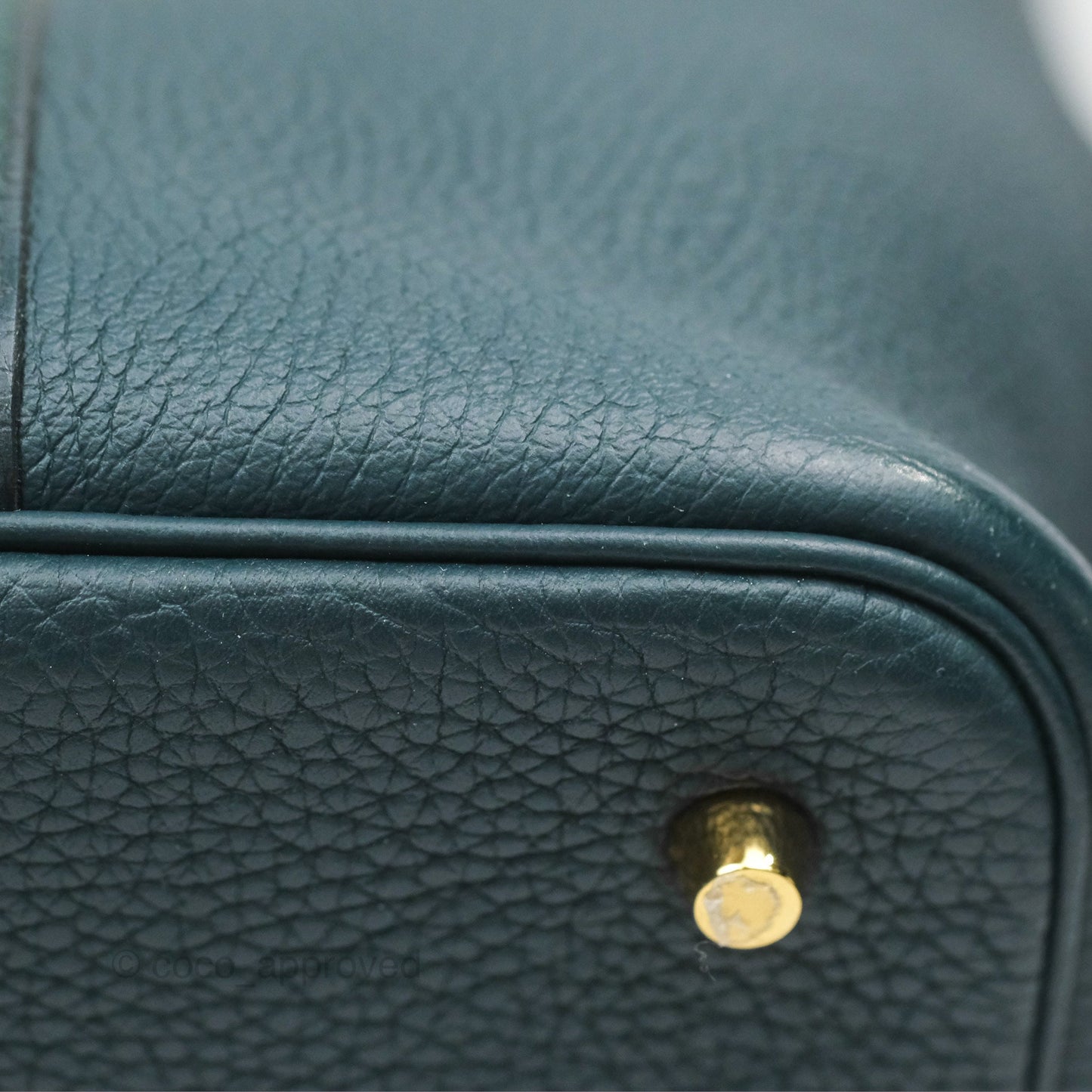 Hermès Picotin 22 Vert Cypress 6O Clemence Gold Hardware