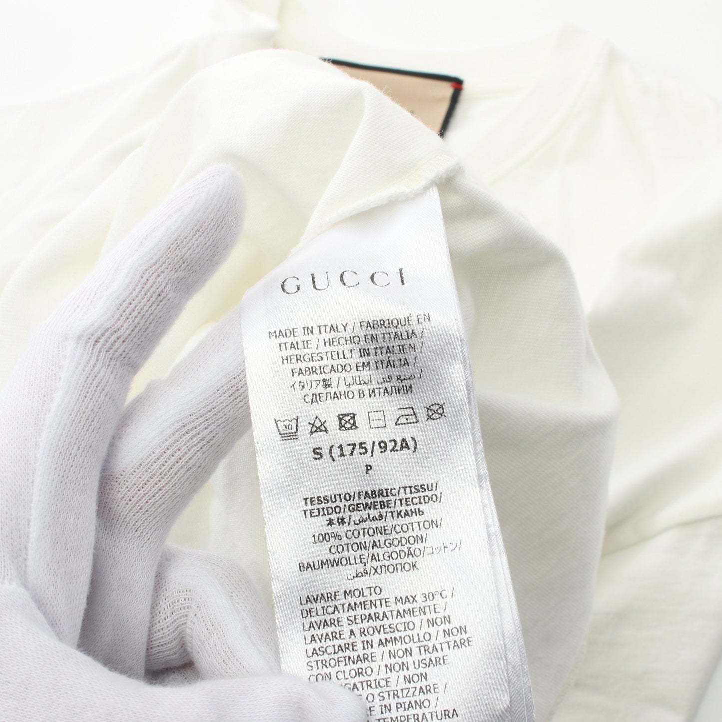 Luxury Gucci Trending 2025 T-shirt Front logo print Cotton White
