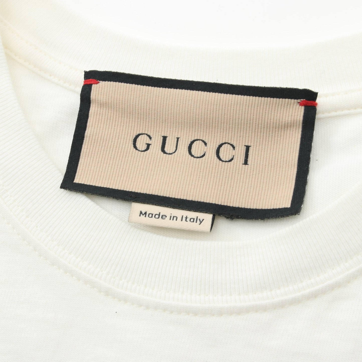 Luxury Gucci Trending 2025 T-shirt Front logo print Cotton White