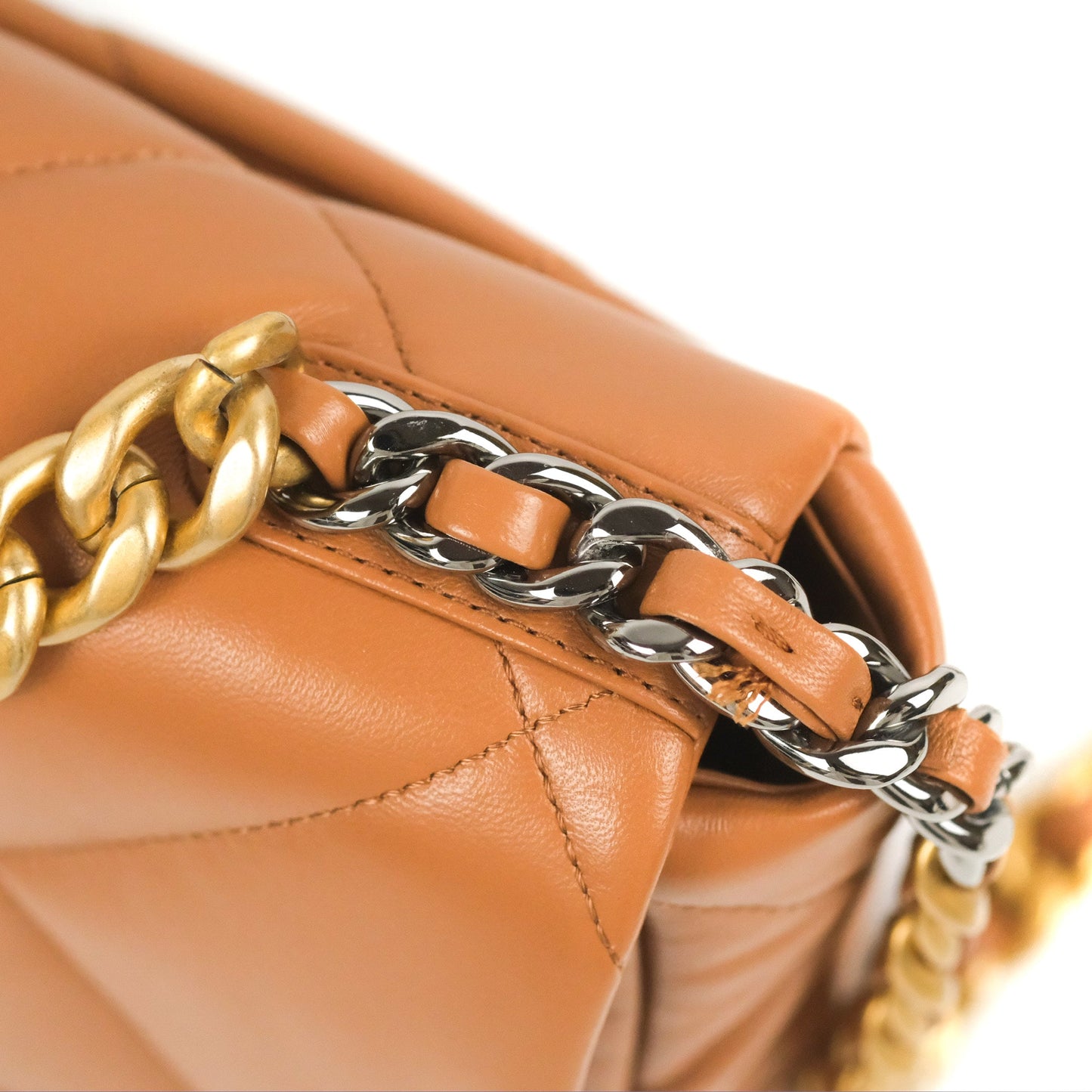 Chanel 19 Small Caramel Brown Mixed Hardware 21A