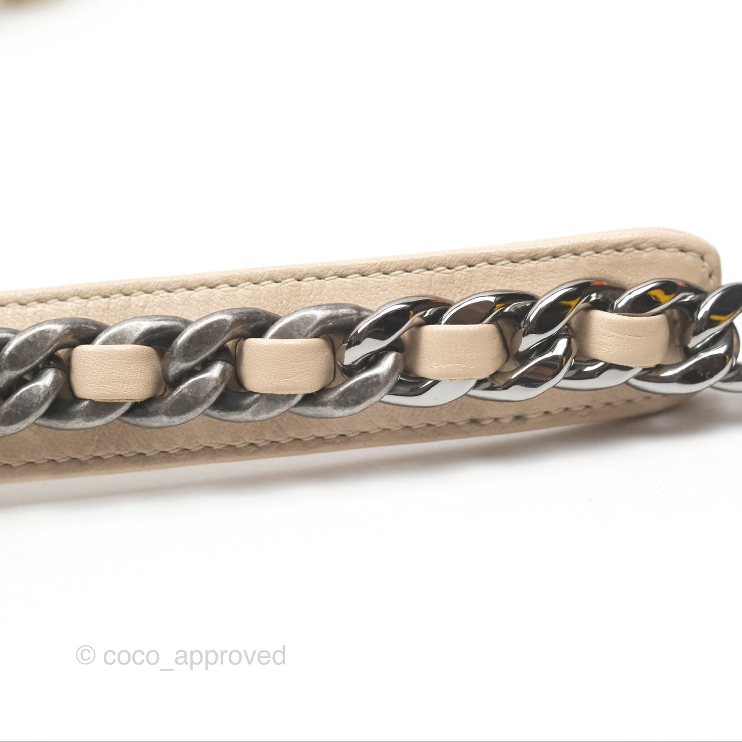 Chanel 19 Small Beige Mixed Hardware