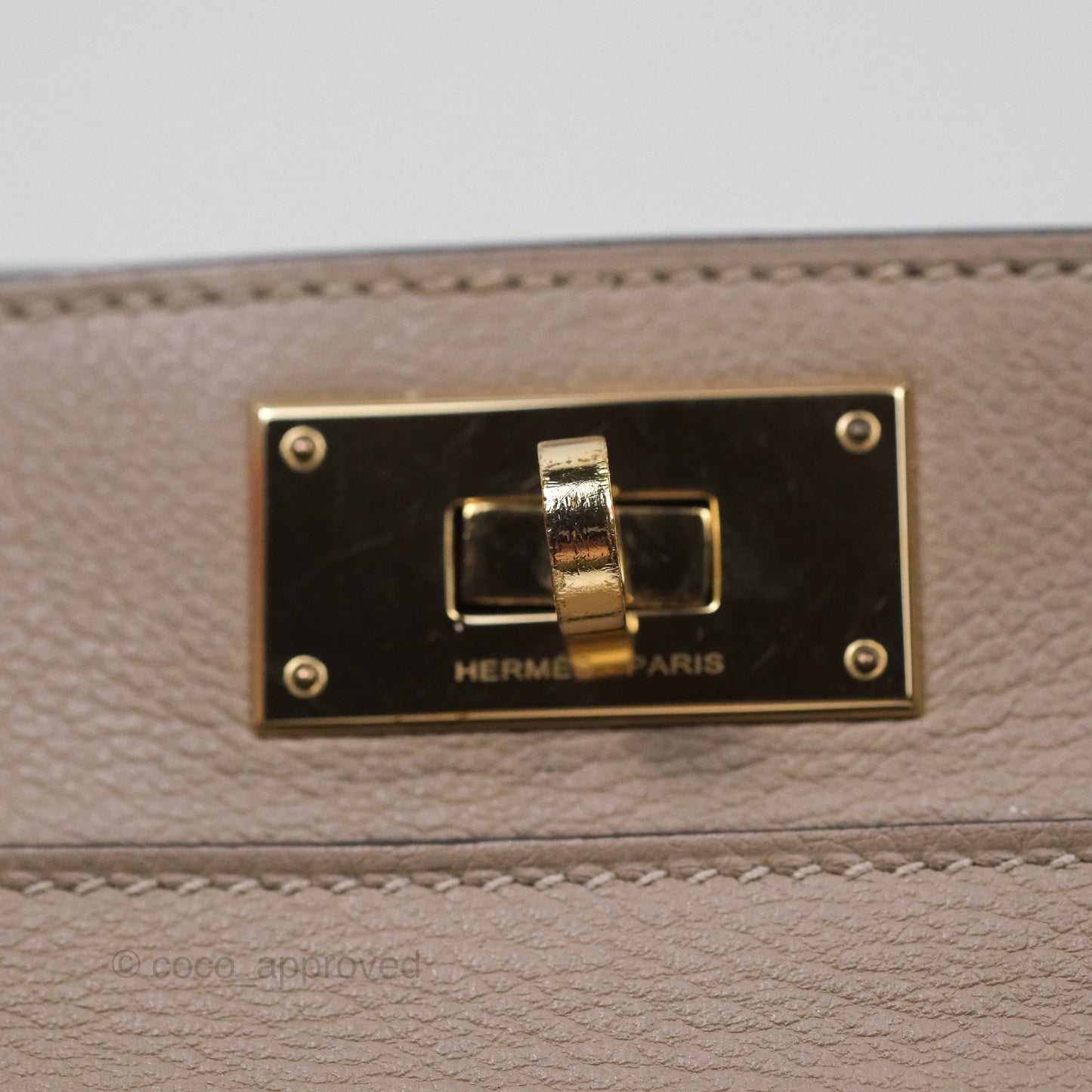 Hermès ToolBox 20 Gris Asphalte M8 Evercolor Gold Hardware