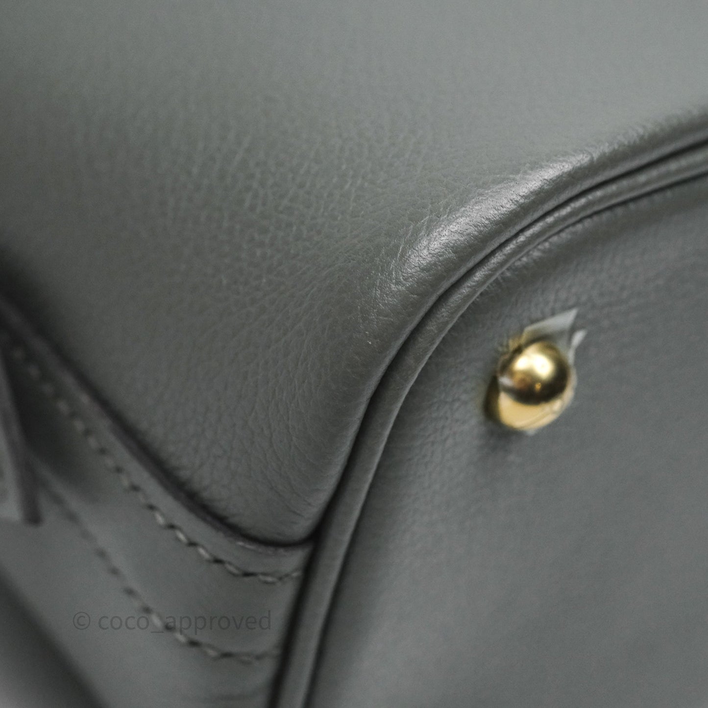 Hermès Bolide 1923 25 Gris Meyer 0L Evercolor Gold Hardware