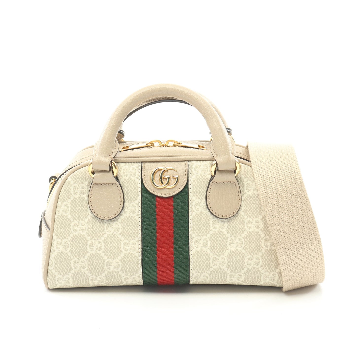 Luxury Gucci Trending 2025 Ophidia GG Supreme Handbag PVC Leather Beige Multicolor 2WAY