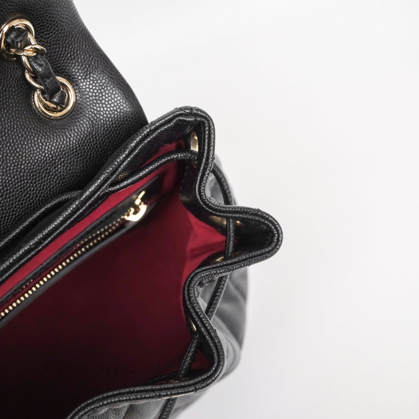 Chanel Urban Spirit Mini Black Caviar Backpack Gold Hardware