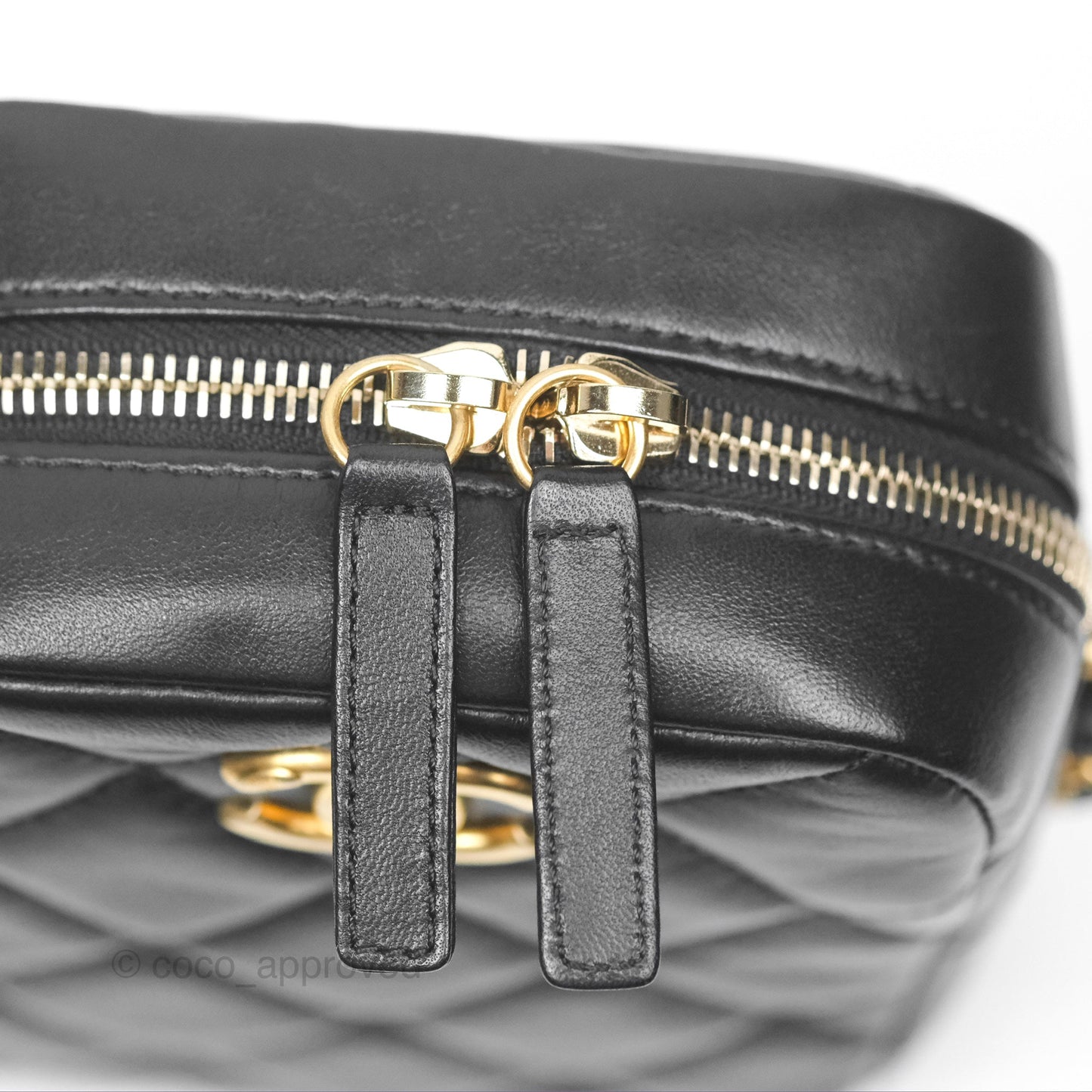 Chanel My Perfect Mini Camera Bag Black Lambskin Aged Gold Hardware