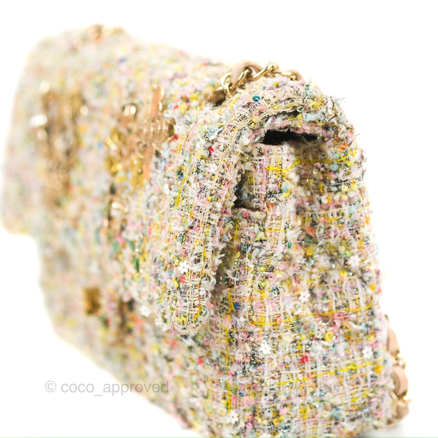 Chanel Reissue Tweed Pastel Garden Party Flap