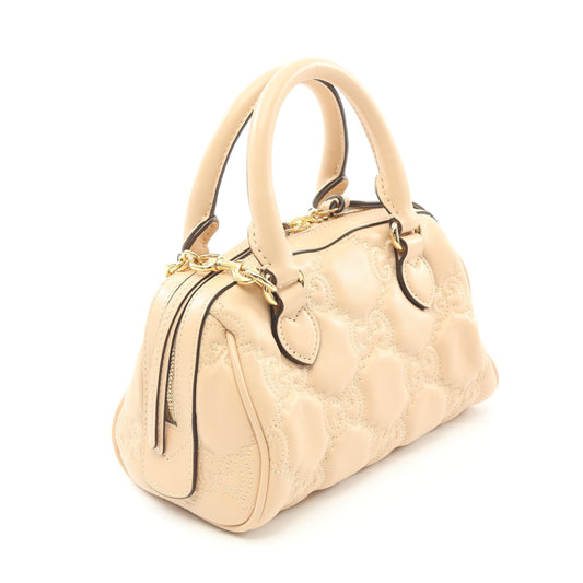 Luxury Gucci Trending 2025 GG Matelasse Handbag Leather Beige 2WAY