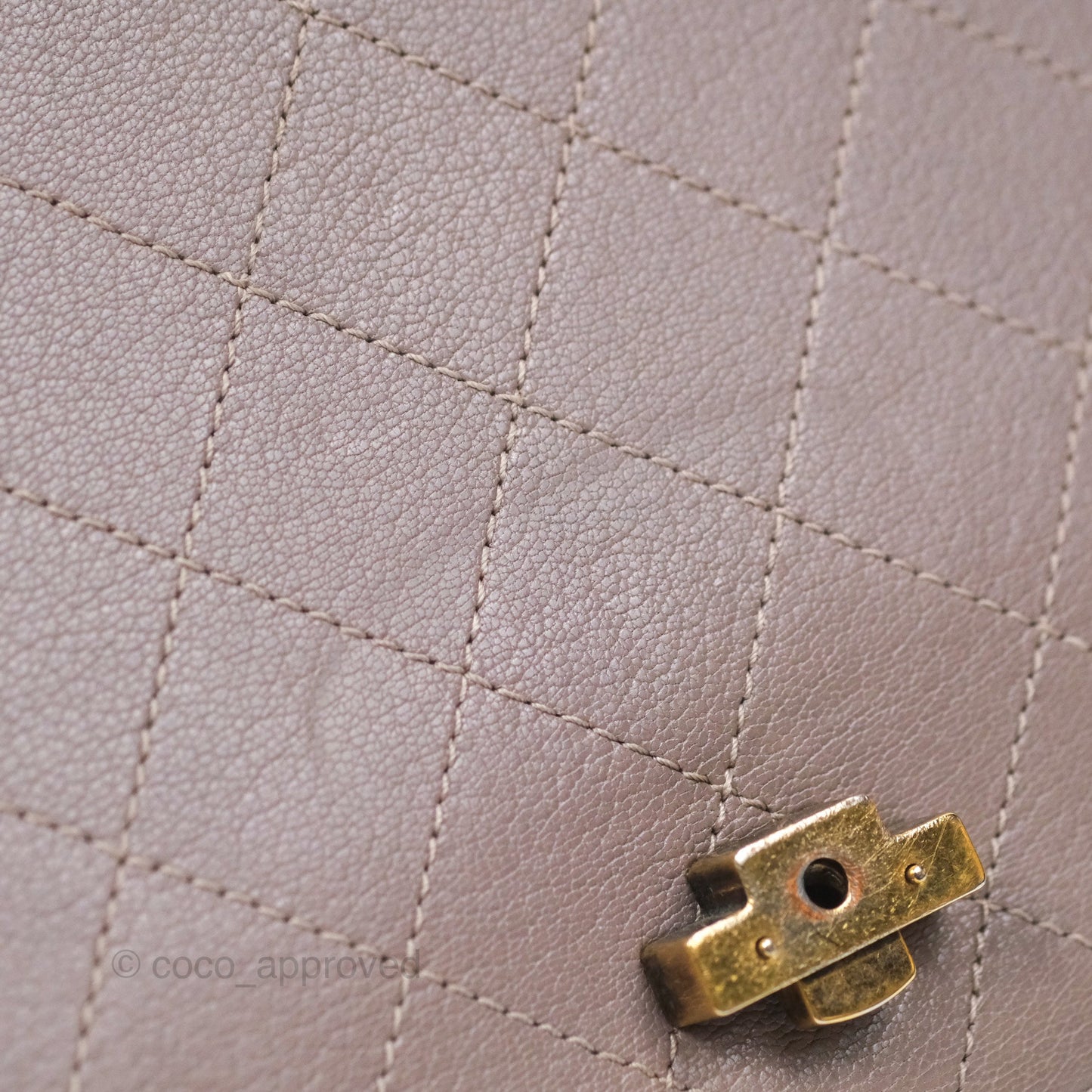 Chanel Coco Curve Flap Burnished Lilac Grey Calfskin Goatskin Antique Gold Hardware