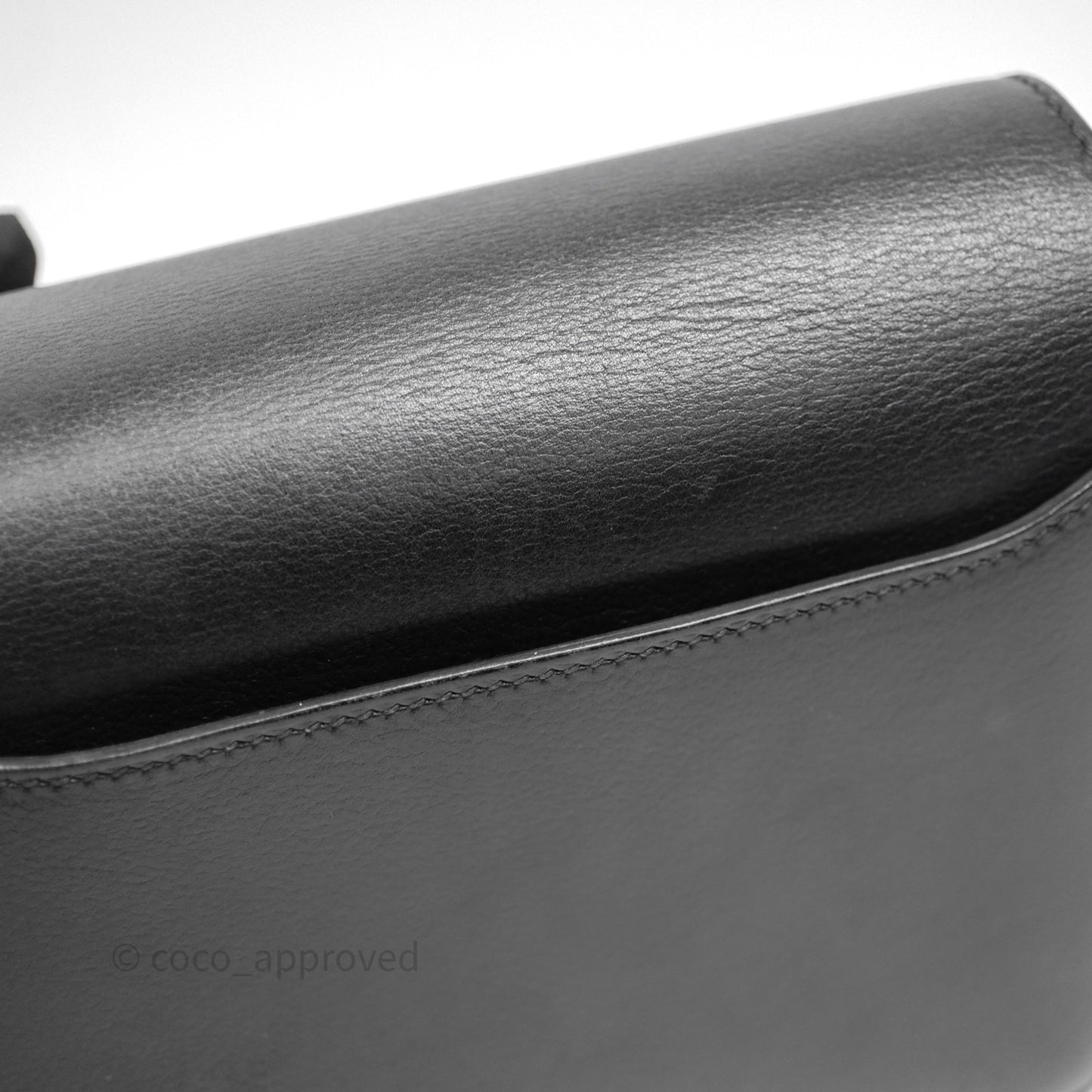 Hermès Roulis Mini 18 Black Veau Evergrain Gold Hardware