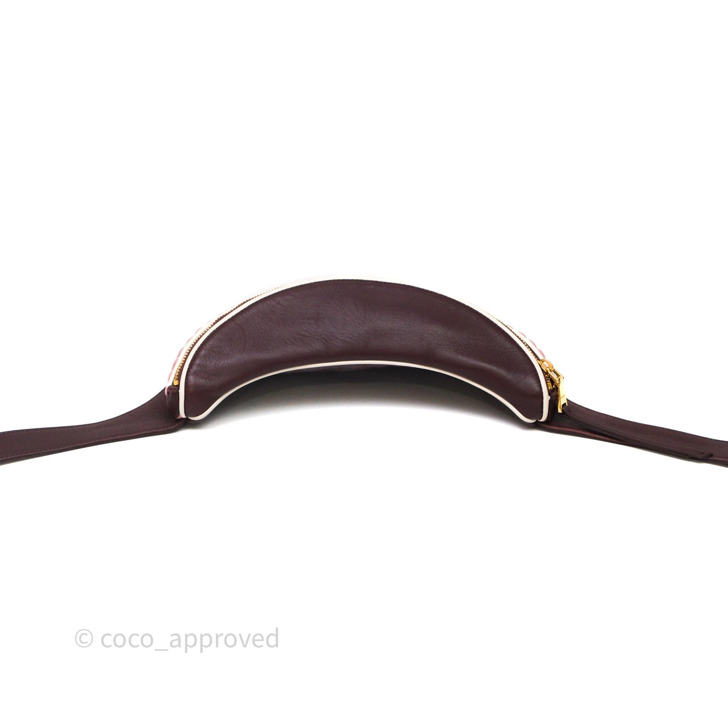 Miu Miu Bumbag Burgundy/Pink Gold Hardware
