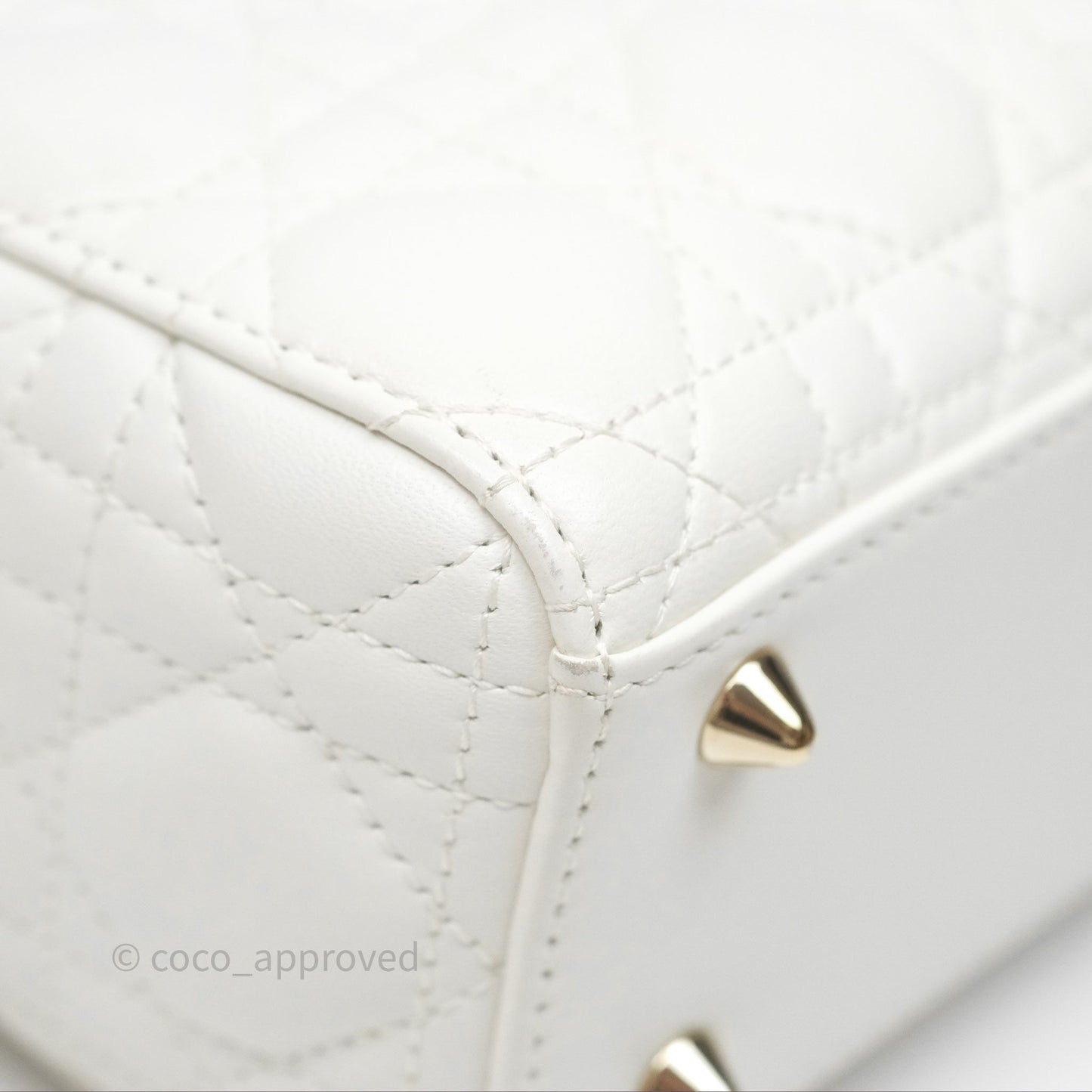 Christian Dior Small Lady Dior My ABCDior Bag Latte Cannage Lambskin