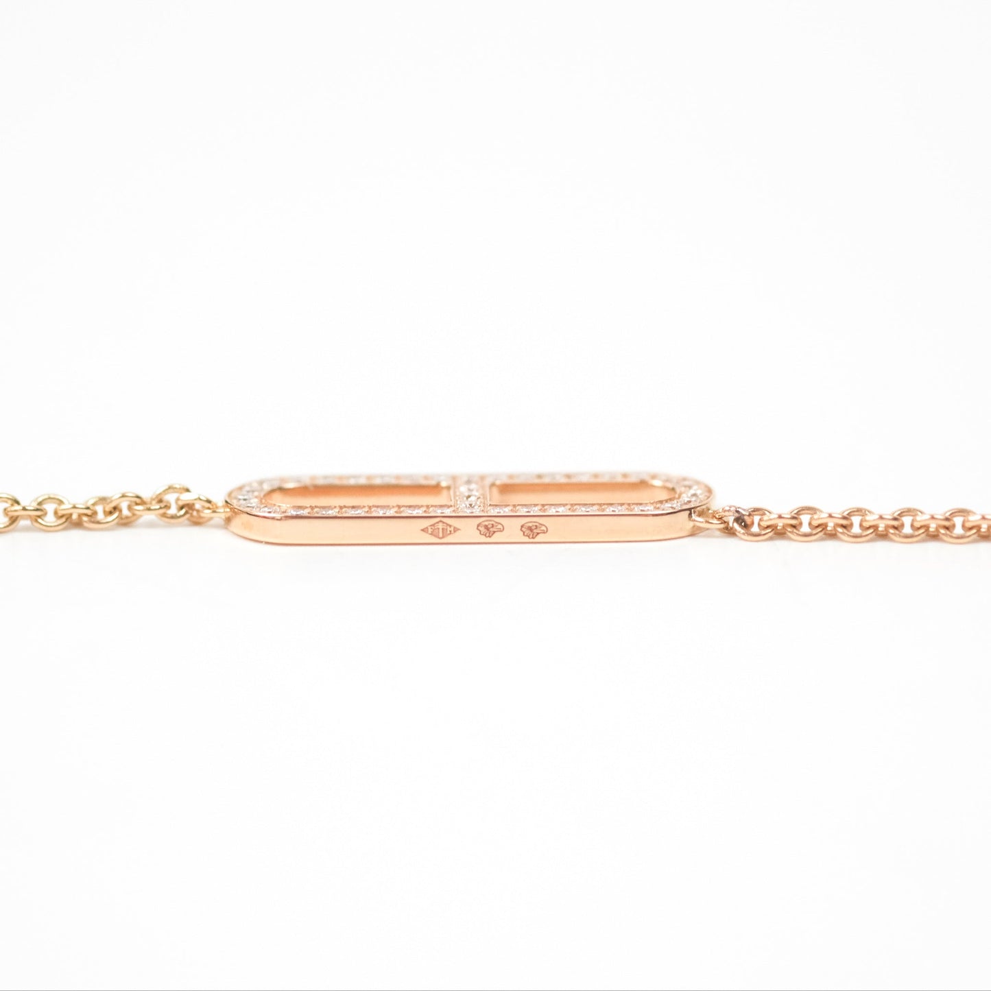 Hermès Ever Chaine D'ancre Lariat Necklace Rose Gold