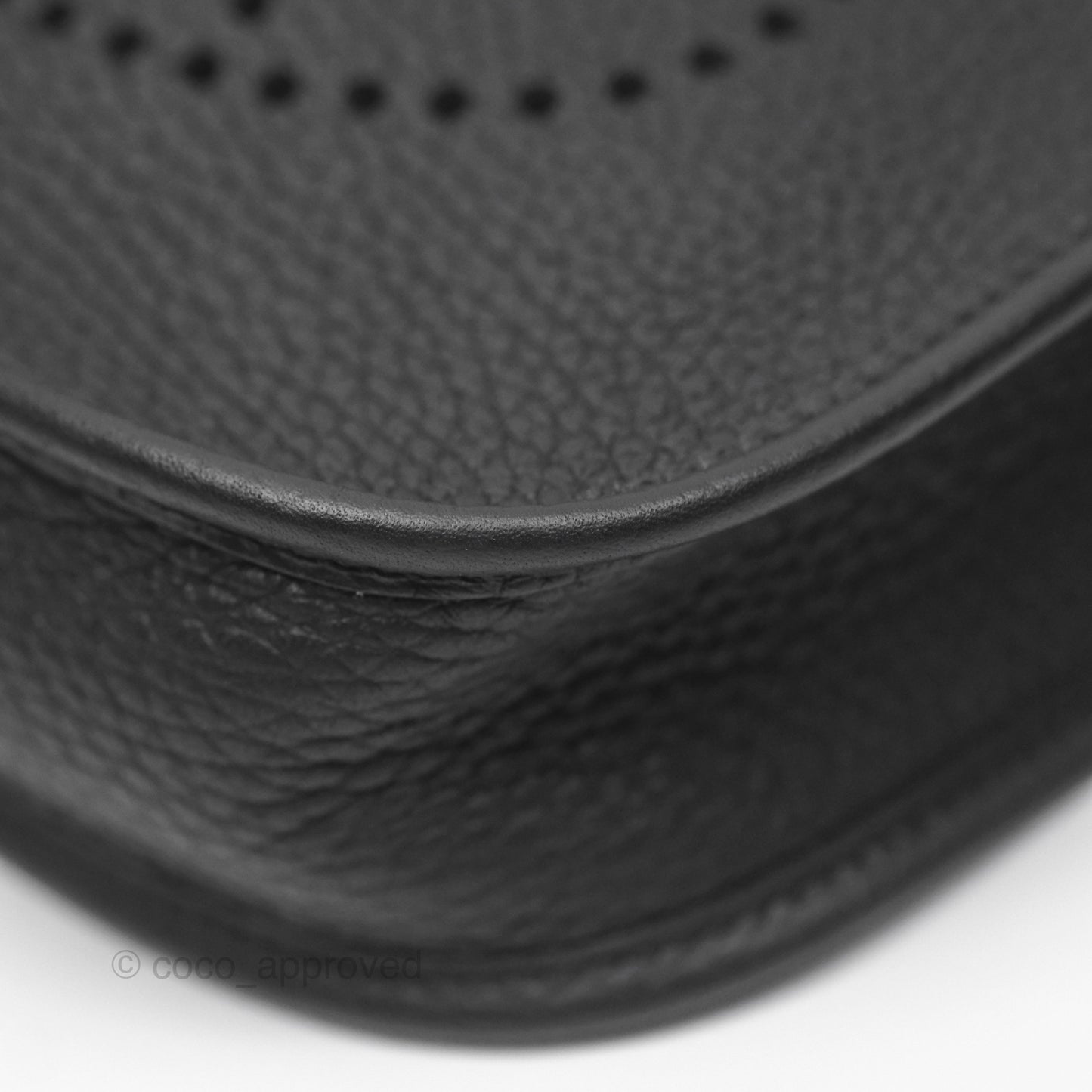 Hermès Mini Evelyne 16 Noir 89 Clemence Palladium Hardware