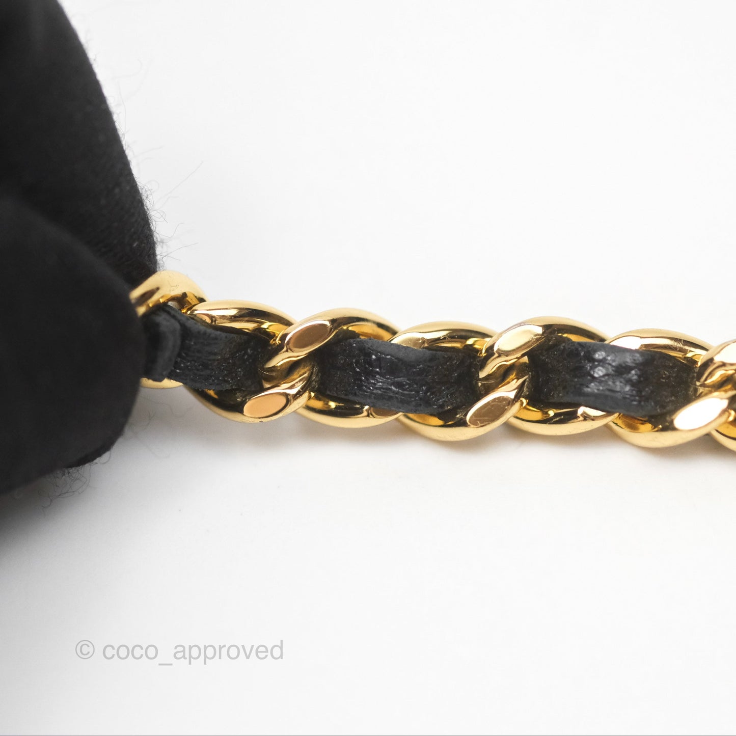 Chanel Clutch with Chain Black Caviar Gold Hardware 22K