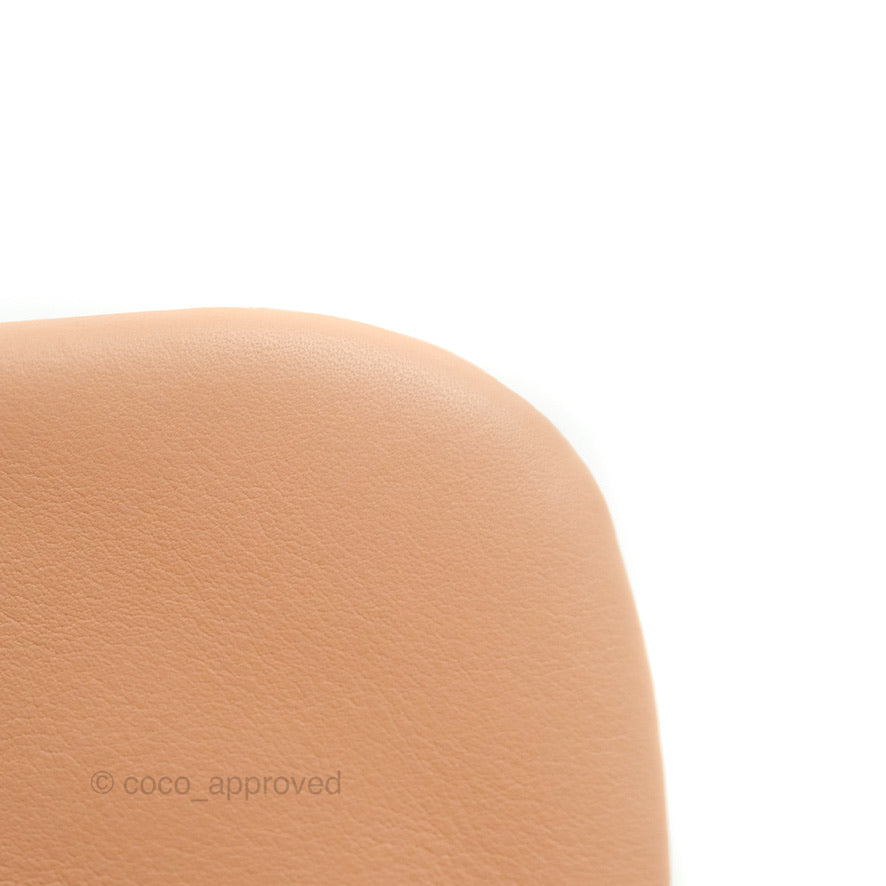 Chanel Clutch with Chain Beige Pink Calfskin Aged Gold Hardware