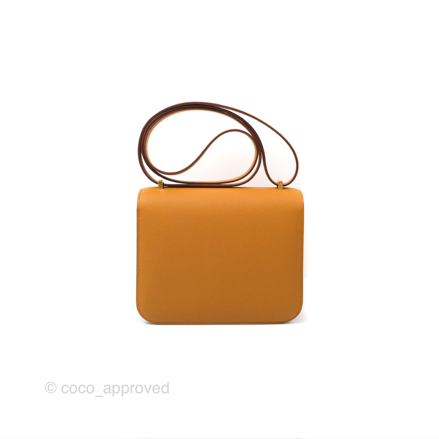 Hermès Constance Mini 18cm Mirror Sesame 2S Epsom Gold Hardware