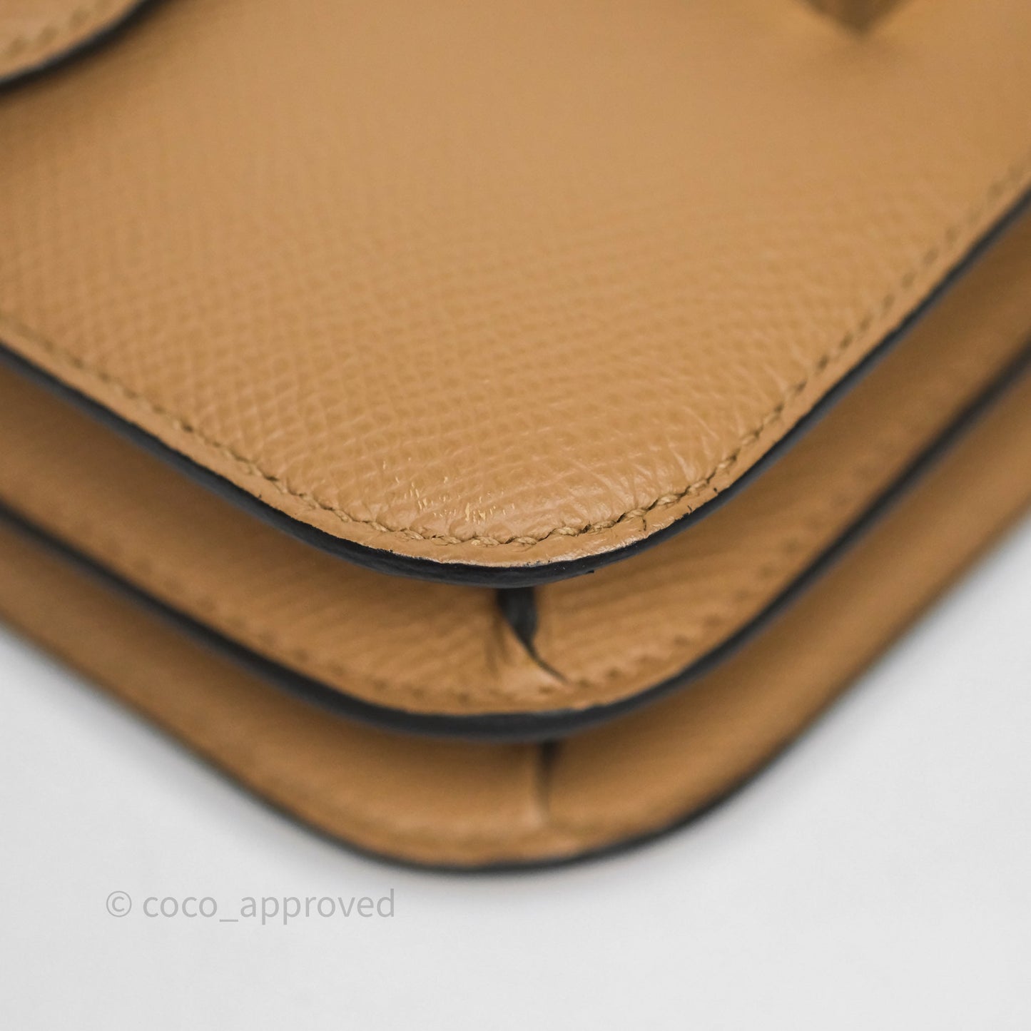 Hermès Constance Mini 18cm Chai 0M Epsom Palladium Hardware