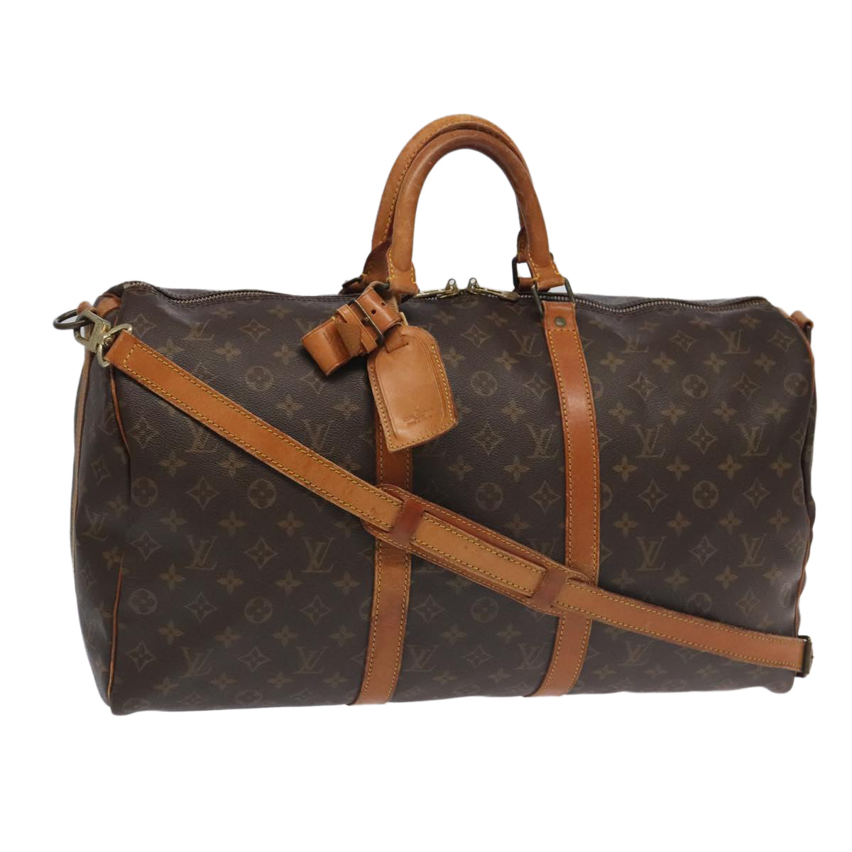 LOUIS VUITTON Monogram Keepall Bandouliere 50 Boston Bag M41416 LV 94635