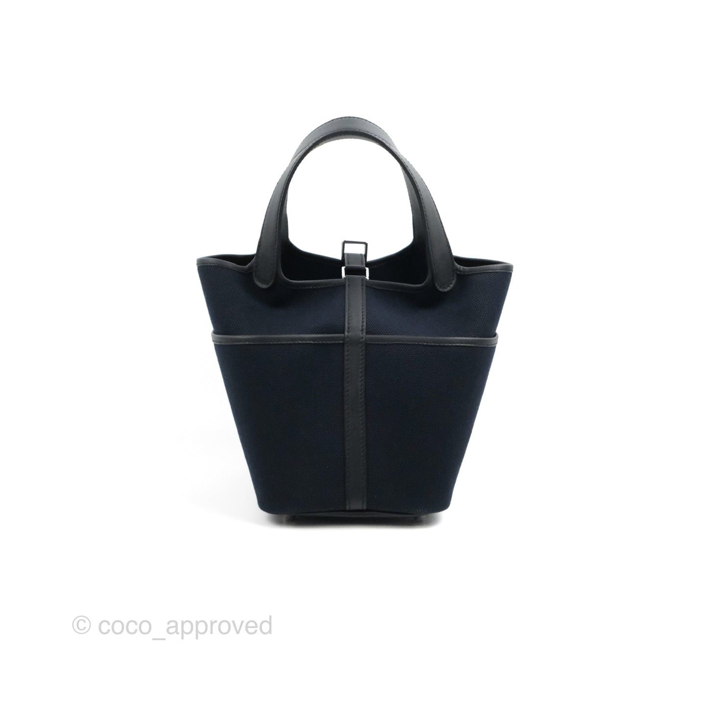 Hermes Picotin Lock 18 Pockets Bleu Marine Black Palladium Hardware