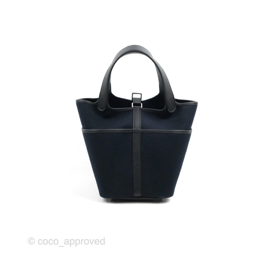 Hermes Picotin Lock 18 Pockets Bleu Marine Black Palladium Hardware