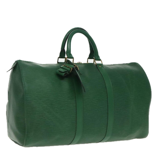 LOUIS VUITTON Epi Keepall 45 Boston Bag Green M42974 LV 94661