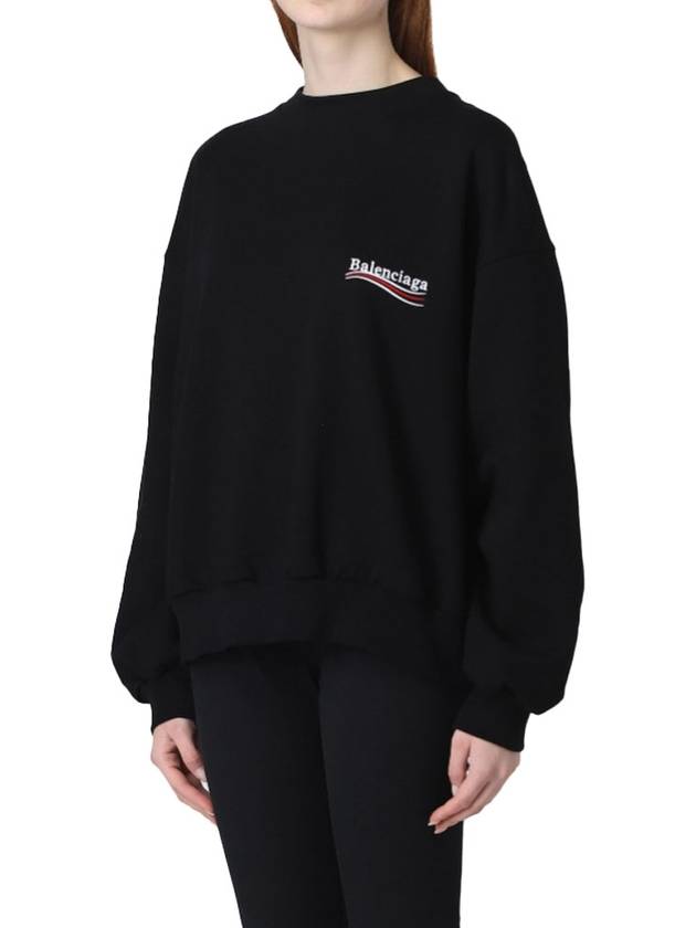 Luxury Balenciaga Political Campaign Regular Fit Sweatshirt Black