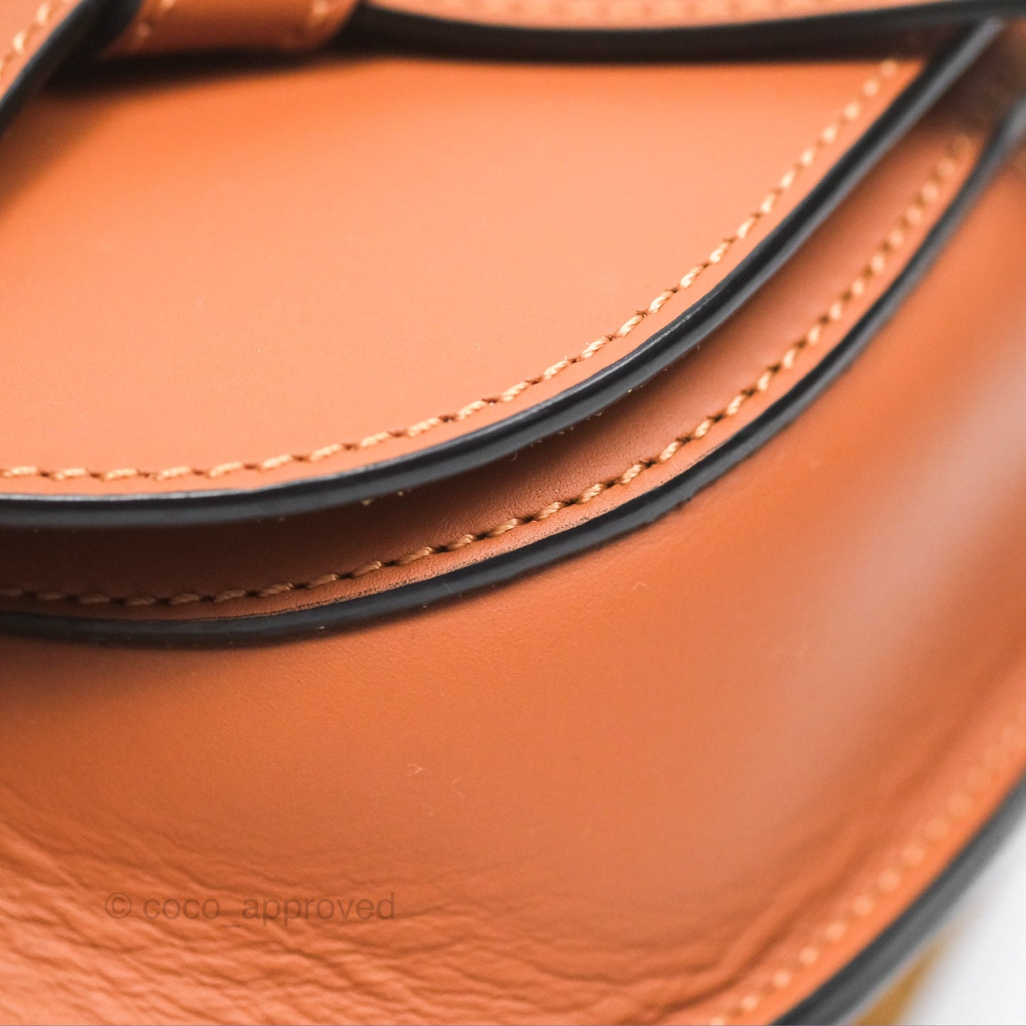 Loewe Mini Gate Dual Bag in Soft Calfskin & Jacquard Strap Tan