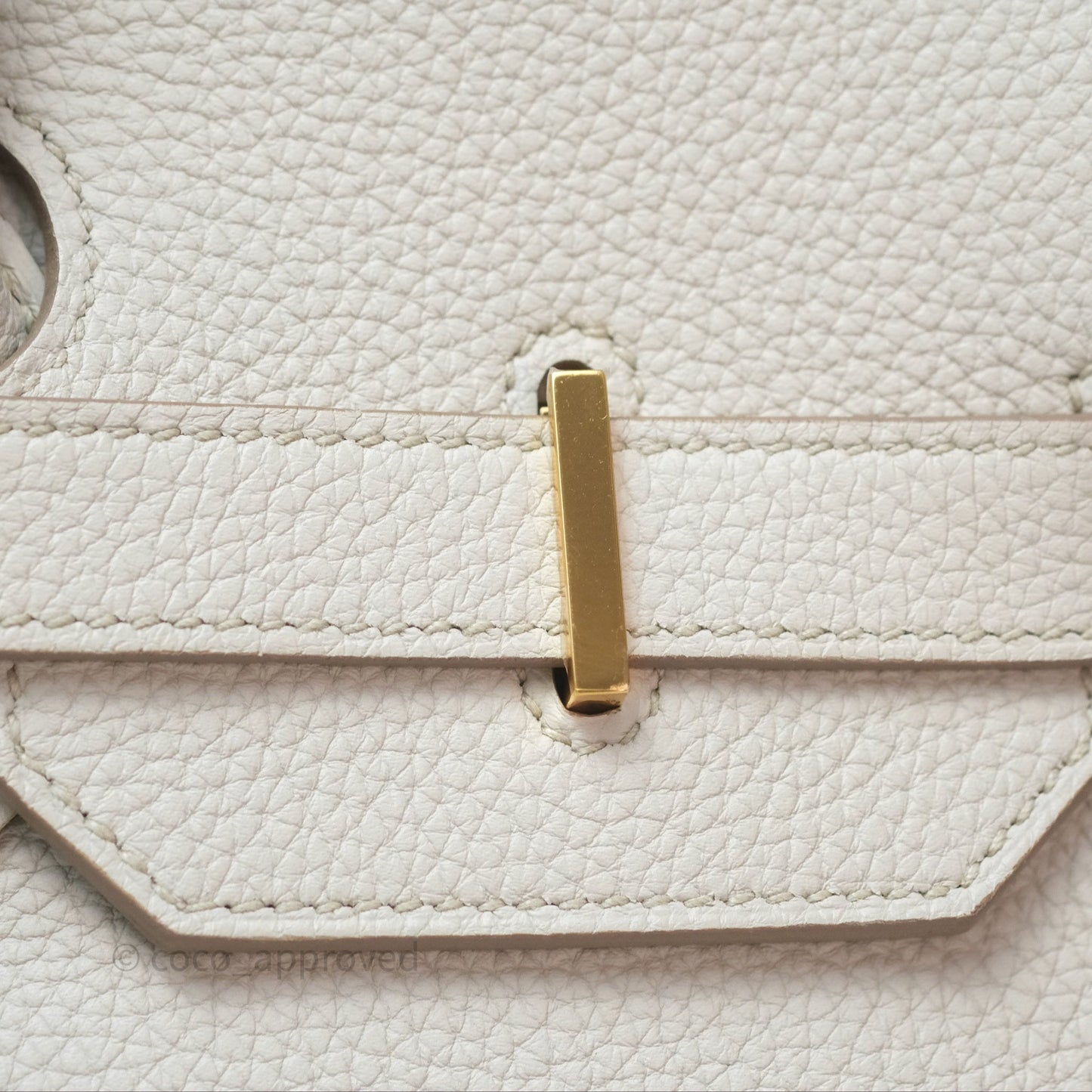 Hermès Retourne Birkin 35 Beton Togo Gold Hardware