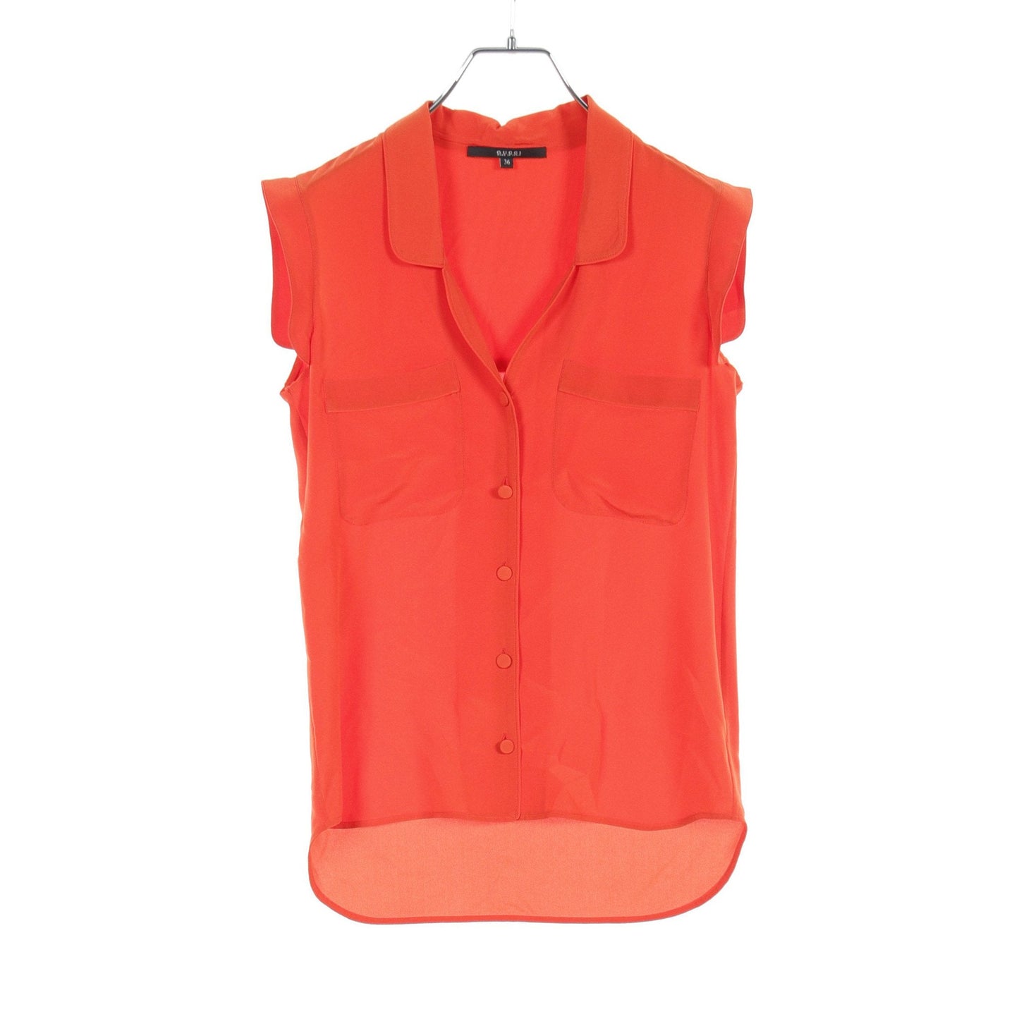 Luxury Gucci Trending 2025 Blouse No sleeve Silk Orange