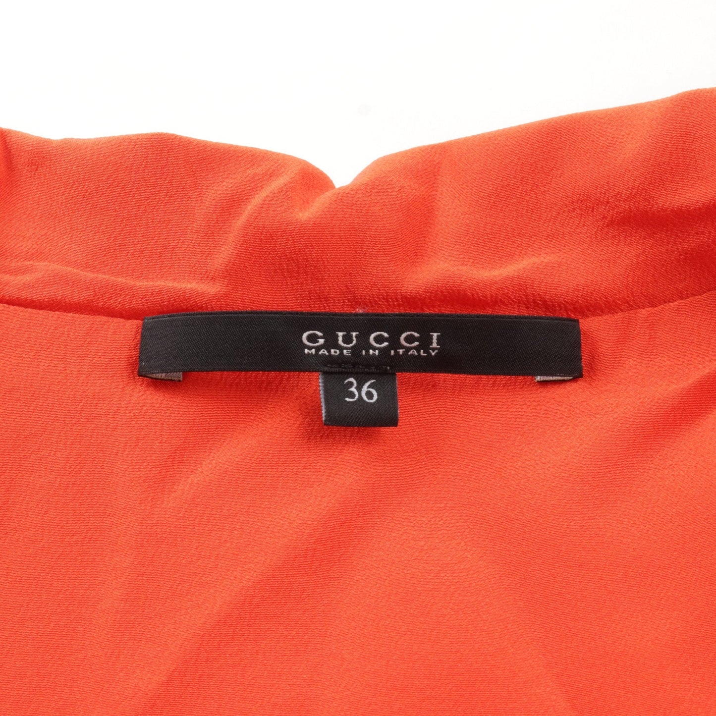 Luxury Gucci Trending 2025 Blouse No sleeve Silk Orange