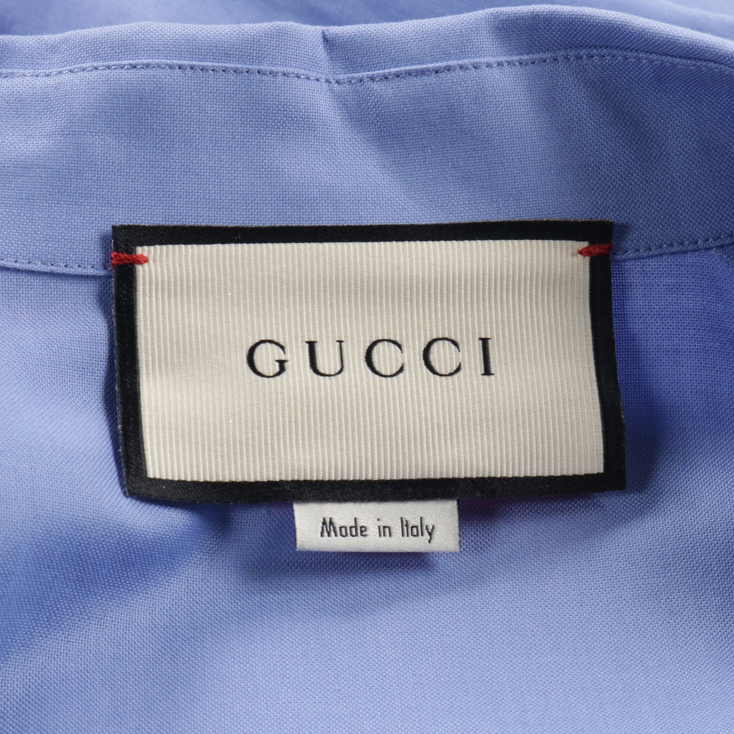 Luxury Gucci Trending 2025 Bowling Shirt Cotton Light blue Red Multicolor
